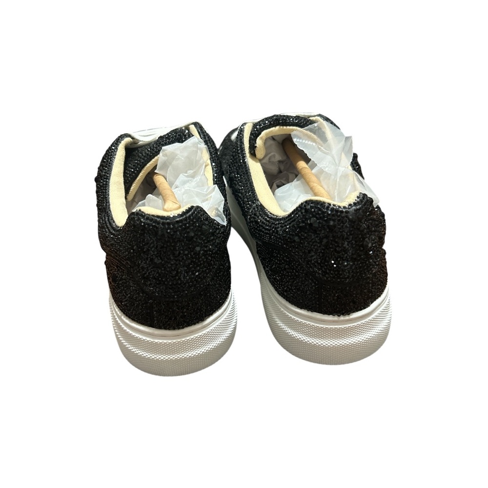 Betsey Johnson Sidny Black Rhinestone Platform Sneakers Size 8 NIB - Picture 4 of 9